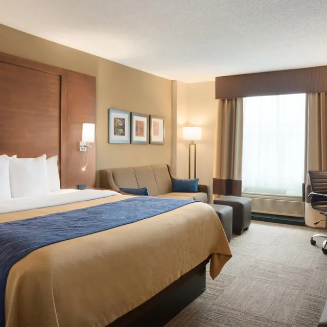 غرفة بسرير كينج مع أريكة، Comfort Inn and Suites Presidential 1/4