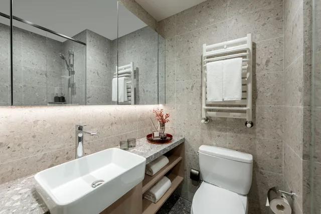 استوديو تنفيذي بسرير كوين، base-Sanlitun Serviced Apartment 3/4