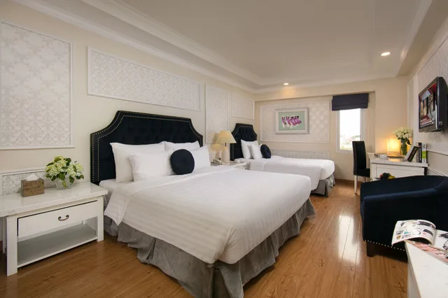 غرفة متصلة عائلية بسرير كينج وثلاثة أسرّة بغرفتي نوم، L Heritage Hanoi Hotel 2/8