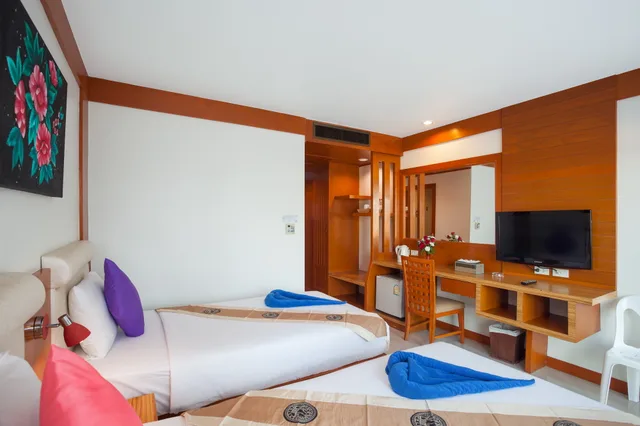غرفة ديلوكس بسرير مزدوج أو سريرين منفصلين بإطلالة على المسبح، Baumancasa Beach Resort 4/5