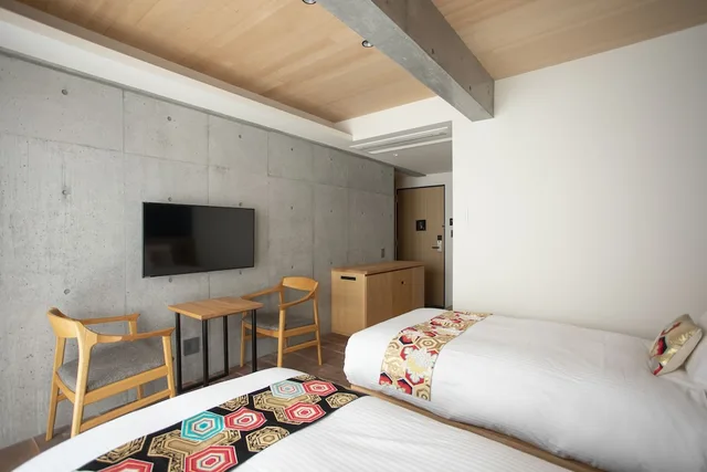 غرفة بسريرين منفصلين، Hotel Legasta Higashiyama Sanjo 3/5