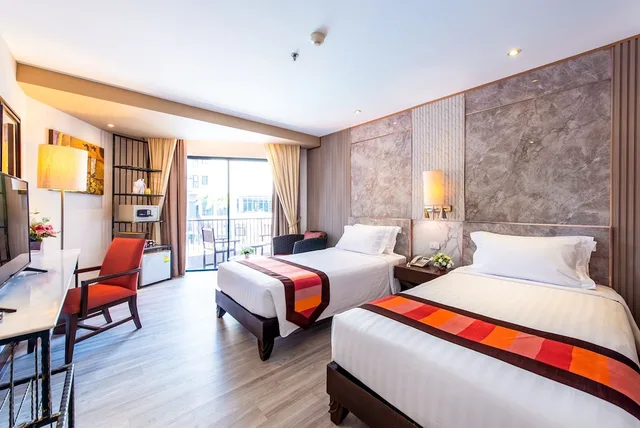 غرفة بريميوم بسريرين منفصلين بإطلالة على البحر، Garden Cliff Resort and Spa 2/10