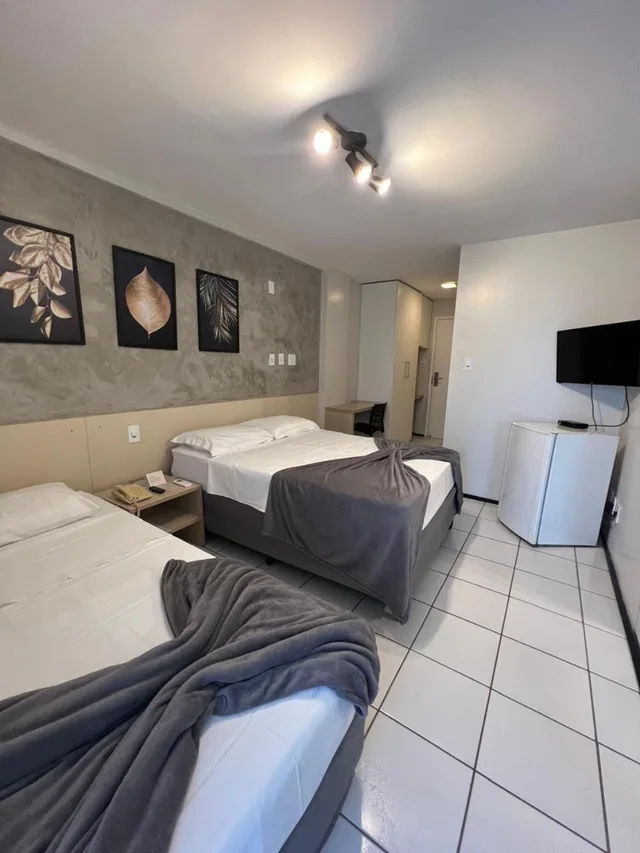 غرفة ثلاثية بشرفة، Gran Lencois Flat Residence 1/10