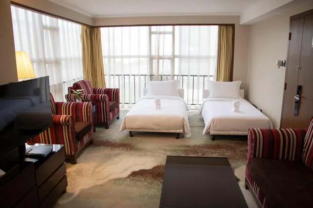جناح عائلي ديلوكس بسرير كوين وسرير فردي، Grand Mercure Beijing Central 2/3