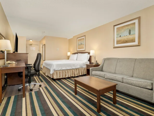 غرفة بسرير كينج مع أريكة، Holiday Inn Conference Ctr Edmonton South 3/5