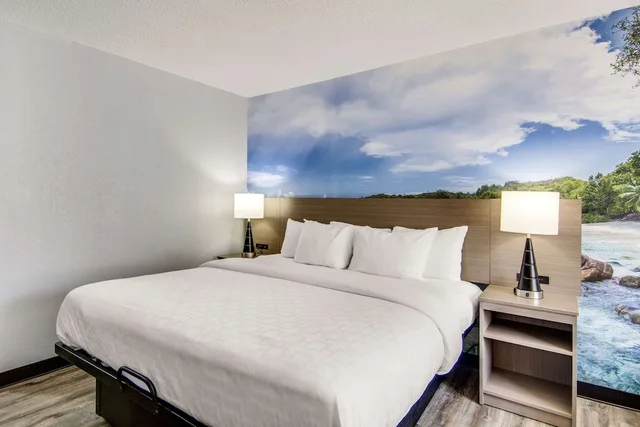 غرفة قياسية بسرير كينج، Clarion Pointe on the lake Clarksville-South Hill West 3/10