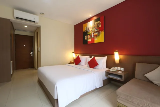 غرفة ديلوكس بسرير مزدوج بإطلالة على المدينة في طابق مرتفع، Grand La Walon Hotel 6/10