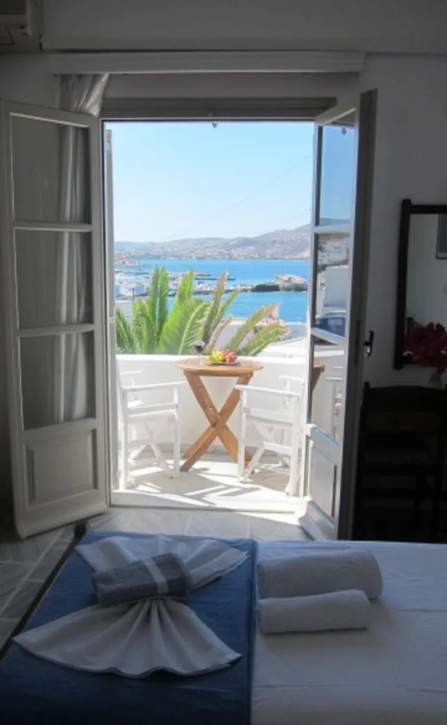 غرفة بسرير مزدوج بإطلالة على البحر، Despinas Rooms And Apartments 6/10