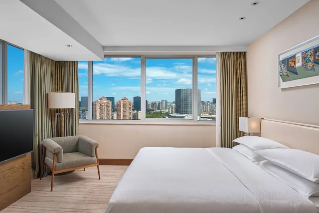جناح بسرير كينج بإطلالة على المدينة بغرفة نوم واحدة، Four Points By Sheraton Shanghai Daning 1/8