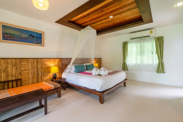 غرفة ديلوكس بسرير مزدوج بإطلالة على الجبل، Ban Sainai Resort - SHA Extra Plus 1/8