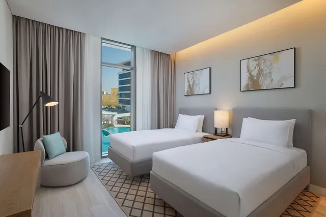 شقة بسريرين منفصلين بمطبخ، DoubleTree by Hilton Abu Dhabi Yas Island Residences 2/4