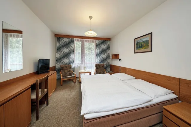 شقة بسرير مزدوج وسريرين منفصلين بغرفتي نوم، Apartmány Firn 2/10