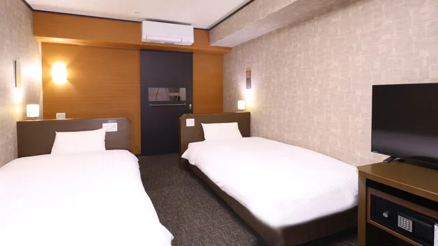 غرفة قياسية بسريرين منفصلين في المبنى الرئيسي، Dormy Inn Premium Kyoto Ekimae 1/1