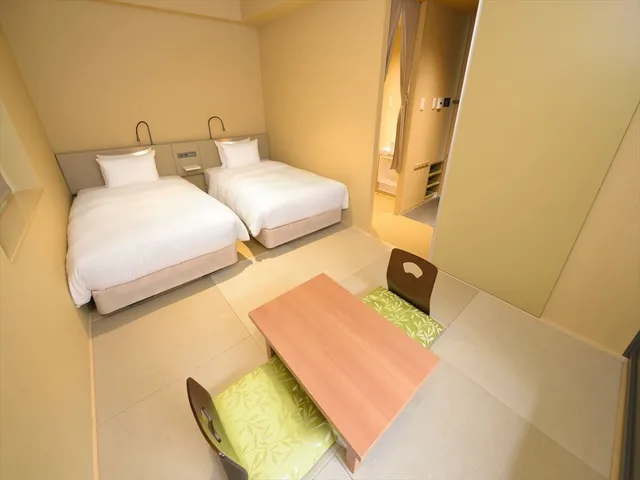 غرفة يابانية بفرشتي فوتون، Hakata Green Hotel No.1 7/9