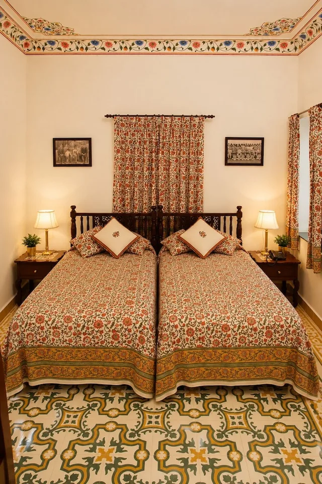غرفة ديلوكس بإطلالة على الحديقة، Welcomeheritage Bijayniwas Palace 1/8