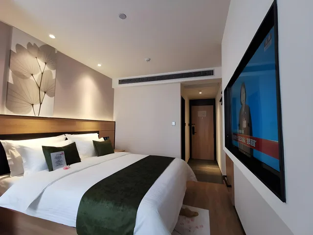 غرفة ديلوكس بسريرين منفصلين، GreenTree Inn Shanghai Yuyuan Garden Xiaonanmen Subway Station Express Hotel 1/3