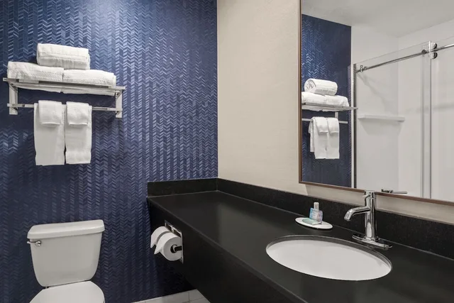 غرفة بسرير كينج مع أريكة، Fairfield Inn Suites Chicago Naperville 3/4