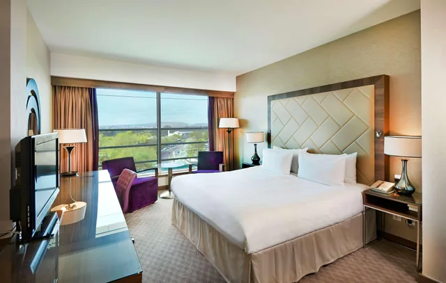 غرفة تنفيذية بسرير كينج بإطلالة مع دخول الصالة، Hilton Cardiff Hotel 11/17