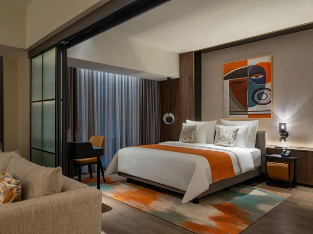 غرفة ديلوكس بسرير مزدوج بغرفة نوم واحدة، Herloom Hotel and Residence BSD Tangerang 1/1