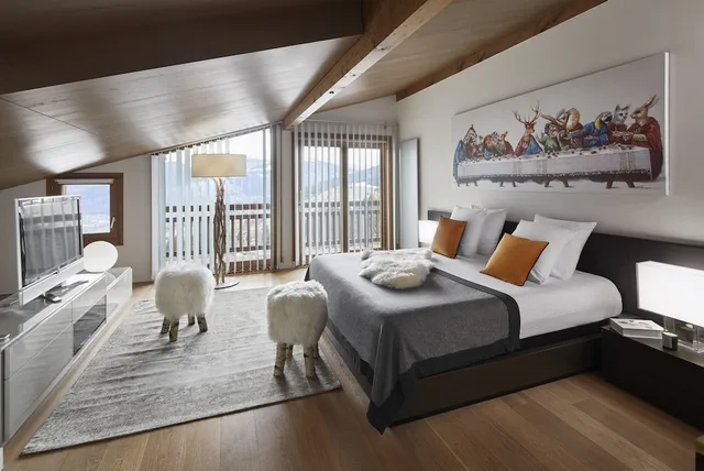Roof Top, 3 Double Beds, Sofa، Chalet Hotel Alpen Valley 1/4
