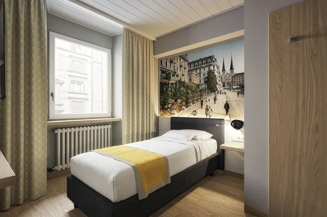 غرفة كلاسيكية مفردة، Hotel Central Luzern 13/14