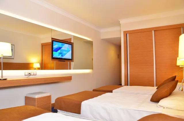 غرفة قياسية بسرير مزدوج وسرير فردي بإطلالة على البحر، Grand Efe Hotel 3/6