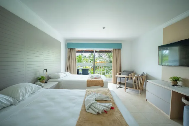 غرفة ديلوكس بسريرين كوين بإطلالة على الحديقة، Playa Blanca Beach Resort - All Inclusive 2/9