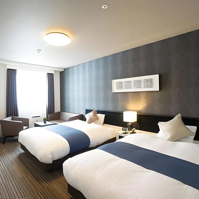 غرفة ديلوكس بسريرين منفصلين وسرير كينج، Hotel La'gent Plaza Hakodate Hokuto 1/1