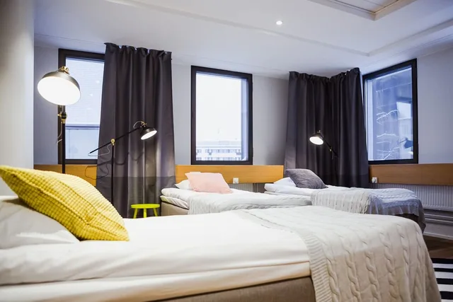 غرفة ثلاثية بثلاثة أسرّة، Hostel Cafe Koti 1/4