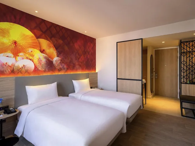 غرفة قياسية بسريرين منفصلين، Ibis Styles Bangkok Ratchada 2/7