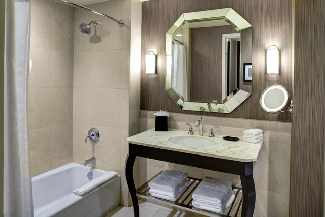 غرفة تقليدية بسريرين مزدوجين بحوض استحمام لذوي الإعاقة، SHERATON MCKINNEY HOTEL 6/7
