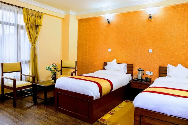 غرفة قياسية بسرير مزدوج أو سريرين منفصلين بإطلالة على الحديقة، Kathmandu Garden Home 8/9