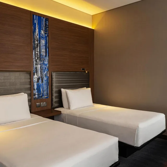 Aloft, Twin Beds, Aloft Me'aisam Dubai 4/8