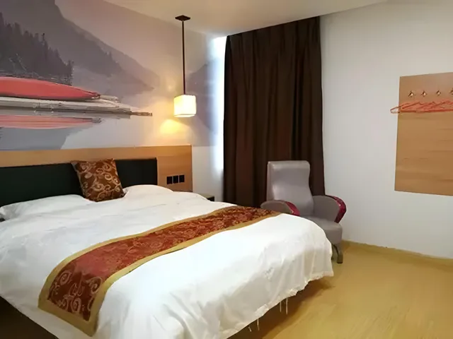 غرفة بسرير كوين، Thank Inn Plus Hotel Suzhou Kunshan Foxconn 1/2