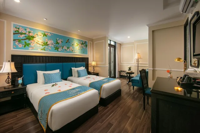 Deluxe, Twin Beds, City View, Balcony, Golden Holiday Hoi An Hotel 8/10