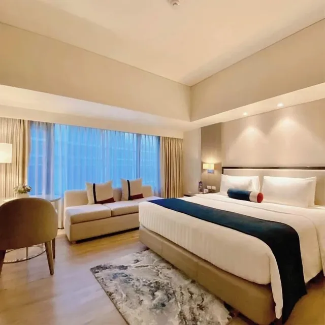 استوديو كبير بسرير كينج بمطبخ صغير مع دخول الصالة، Seda Residences Makati 2/6
