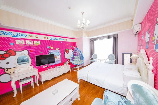كابينة سيغنتشر بسرير كوين، Lavender Apartment -Wanda Branch 4/6