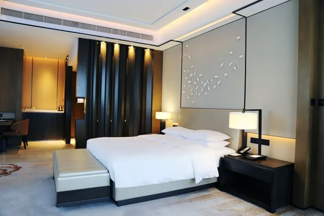 غرفة بسرير كينج بإطلالة على النهر، Hyatt Regency Fuzhou Cangshan 1/2