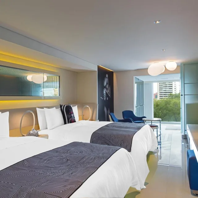 Deluxe, 2 Queen Beds, Partial City View، W Mexico City 1/5
