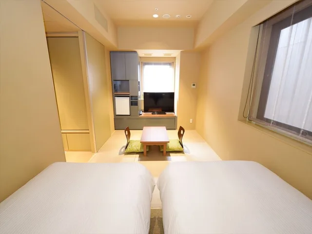 غرفة يابانية بفرشتي فوتون، Hakata Green Hotel No.1 1/9