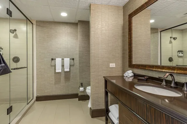 جناح تنفيذي بسرير كينج بشرفة بغرفة نوم واحدة، Omni Austin Hotel Downtown 10/10