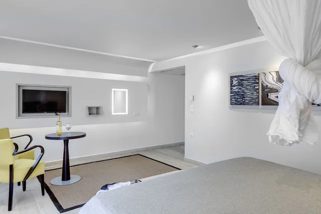 جناح بسرير كوين بغرفتين مع سرير سحّاب إضافي، Kouros Art Hotel - Adults Only 9/10