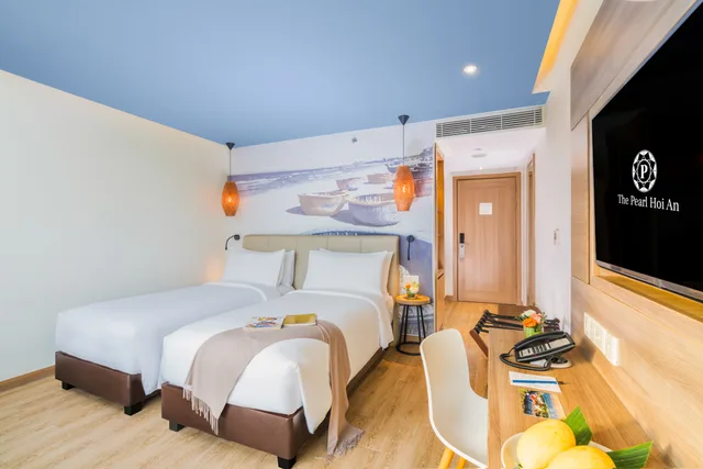 غرفة سوبيريور بسريرين منفصلين بإطلالة على المدينة، The Pearl Hoi An 2/4