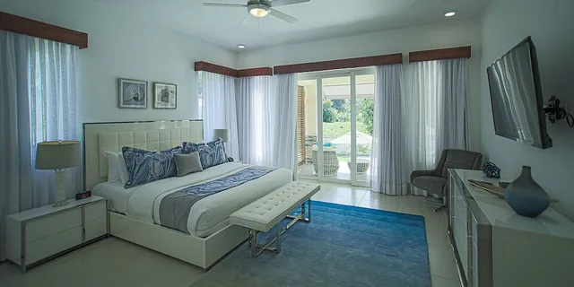 غرفة رئاسية بسرير كينج بإطلالة على البحر، Presidential Suites Cabarete 1/6