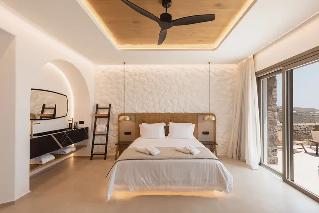 جناح استوديو بسرير كينج بإطلالة على البحر، Calma Suites Mykonos 2/4