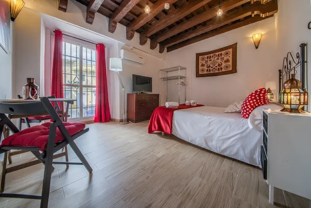 استوديو كلاسيكي بسرير مزدوج بغرفة نوم واحدة، Apartamentos Jerez 1/5