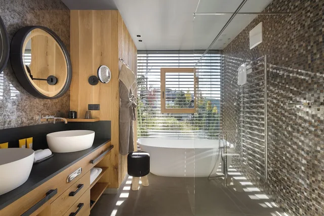 فيلا فاخرة بسريرين كينج وأسرّة بطابقين بمسبح خاص، Chalet Mirabell 3/3