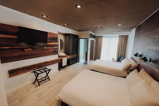 غرفة بريميوم بإطلالة على المدينة، La Urumpta Hotel by AKEN Mind 5/7