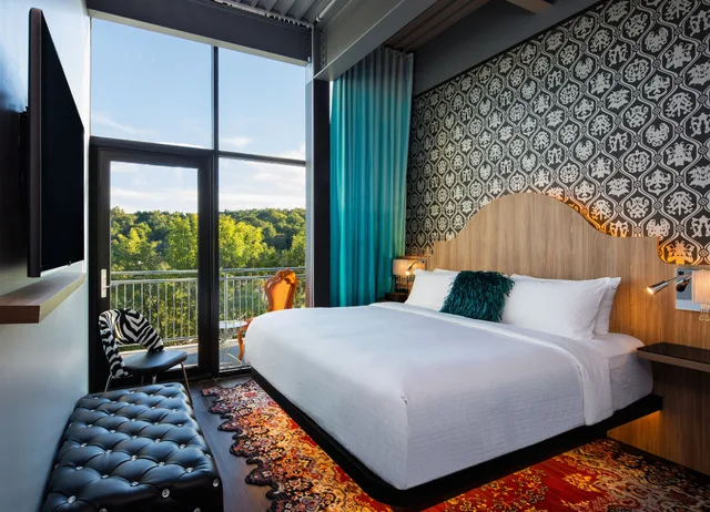 غرفة بسرير كينج بشرفة، Hotel Nyack a JdV by Hyatt Hotel 1/2