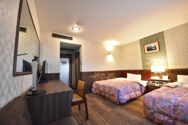 غرفة بسريرين منفصلين، Kitami Towa Hotel 2/4